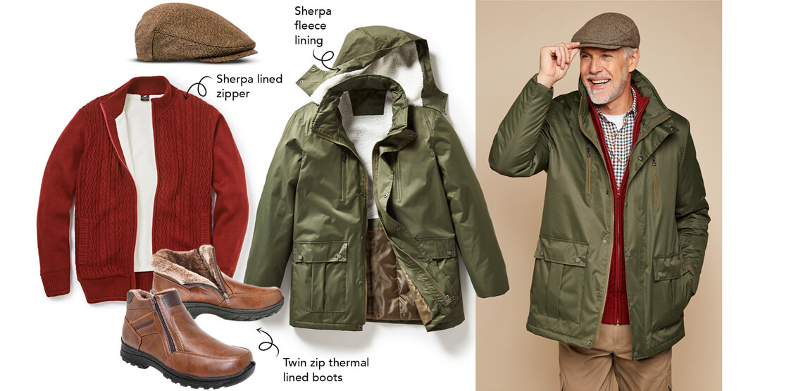 Pegasus Waterproof Jacket With Sherpa Lining